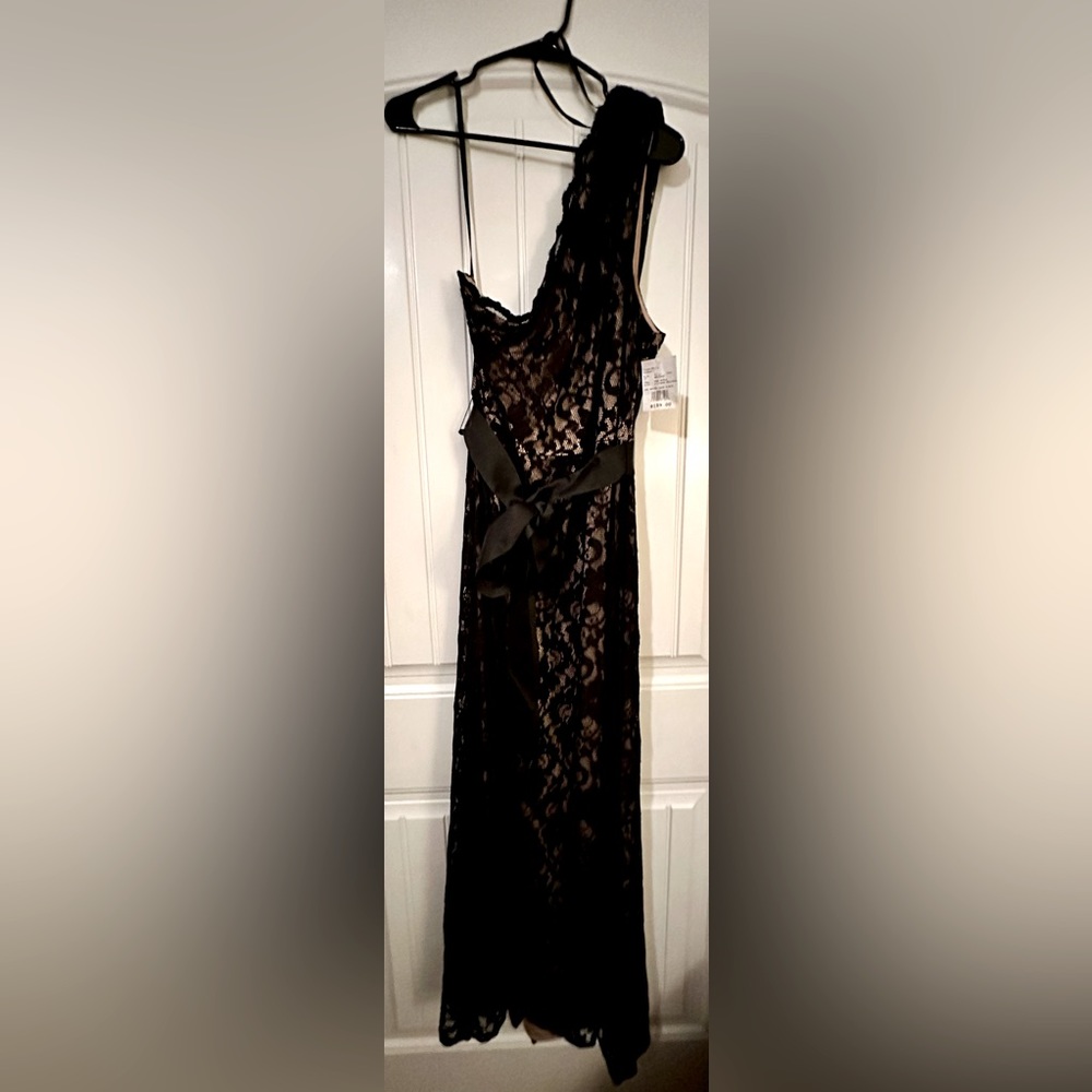 black lace dress